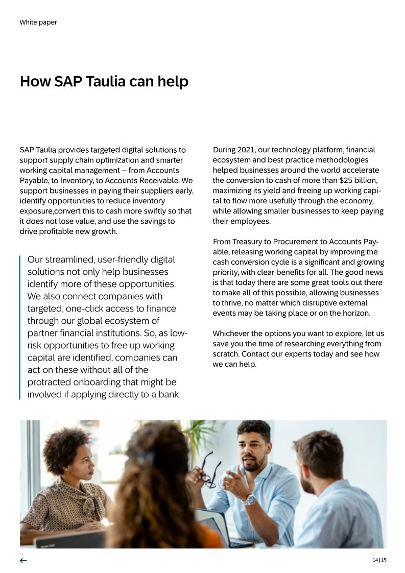 Effective cash flow control in an uncertain global market