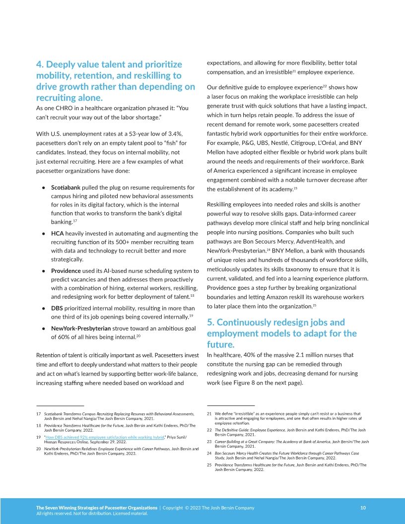 The Seven Winning Strategies of Pacesetter Organizations