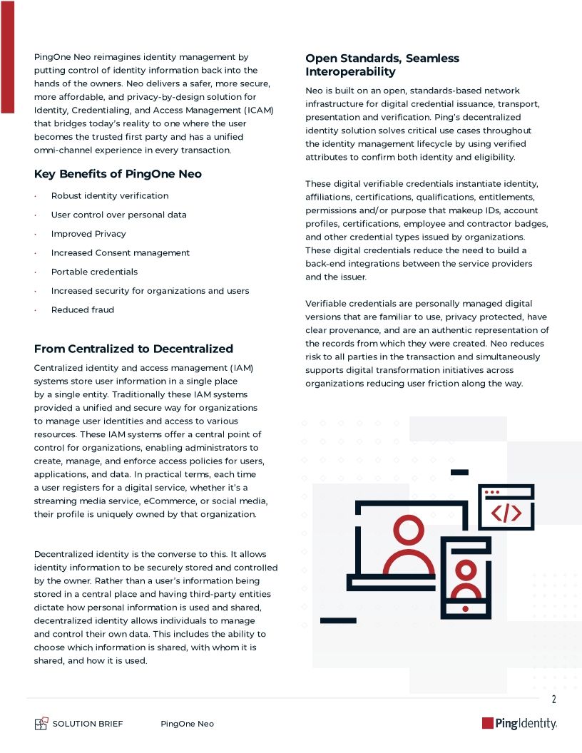 PingOne Neo: Verification and Credentialing for Decentralized Identity