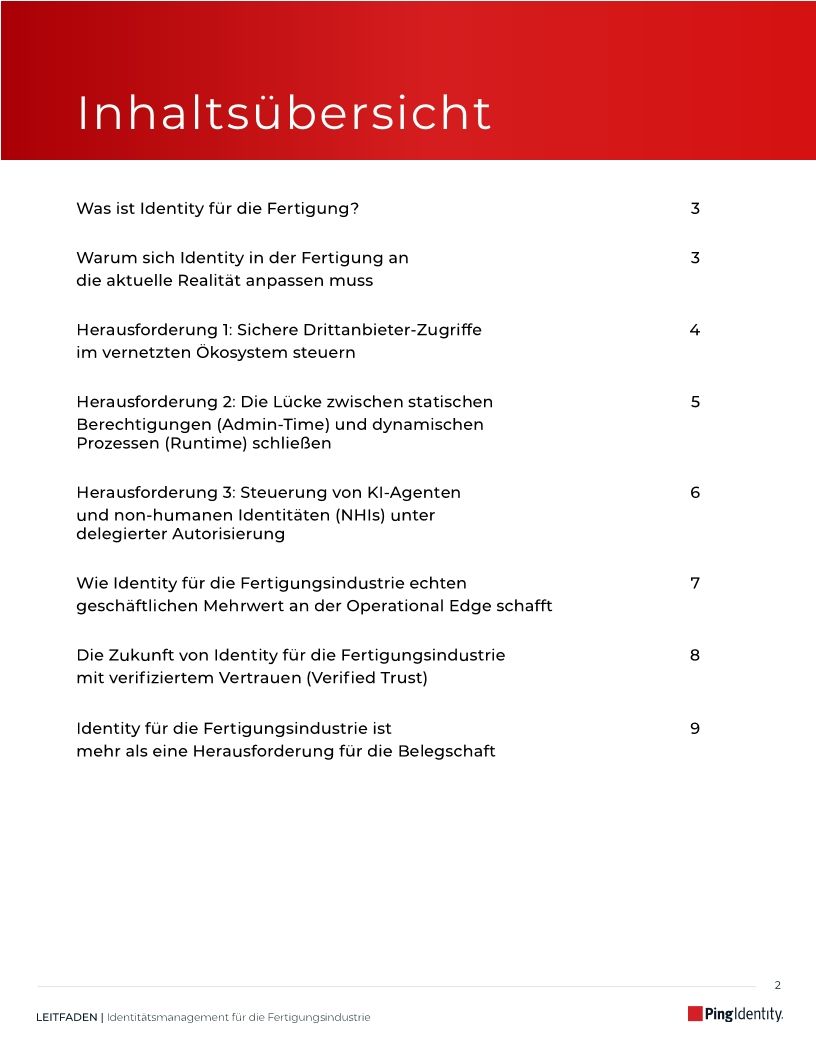 Identit&auml;tsmanagement für die Fertigungsindustrie in der DACH-Region