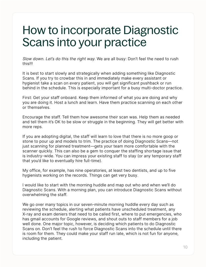 Diagnostic Scans: A gateway for more dental treatments
