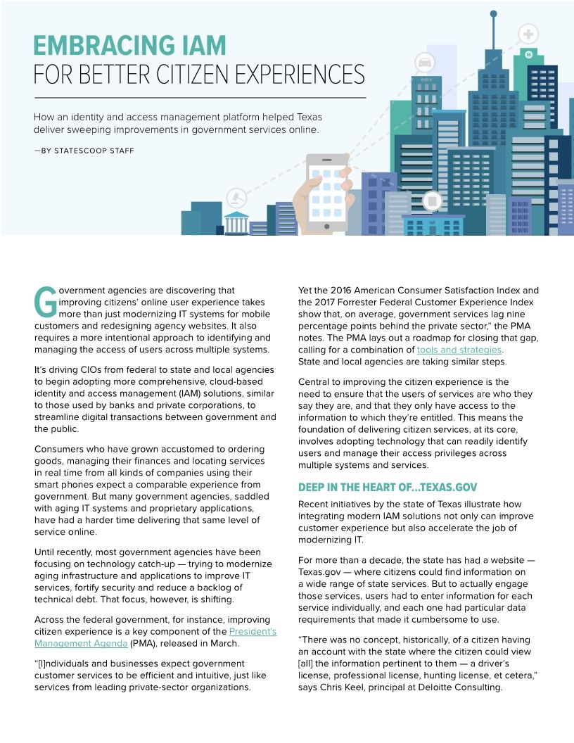 Embracing IAM for Better Citizen Experiences