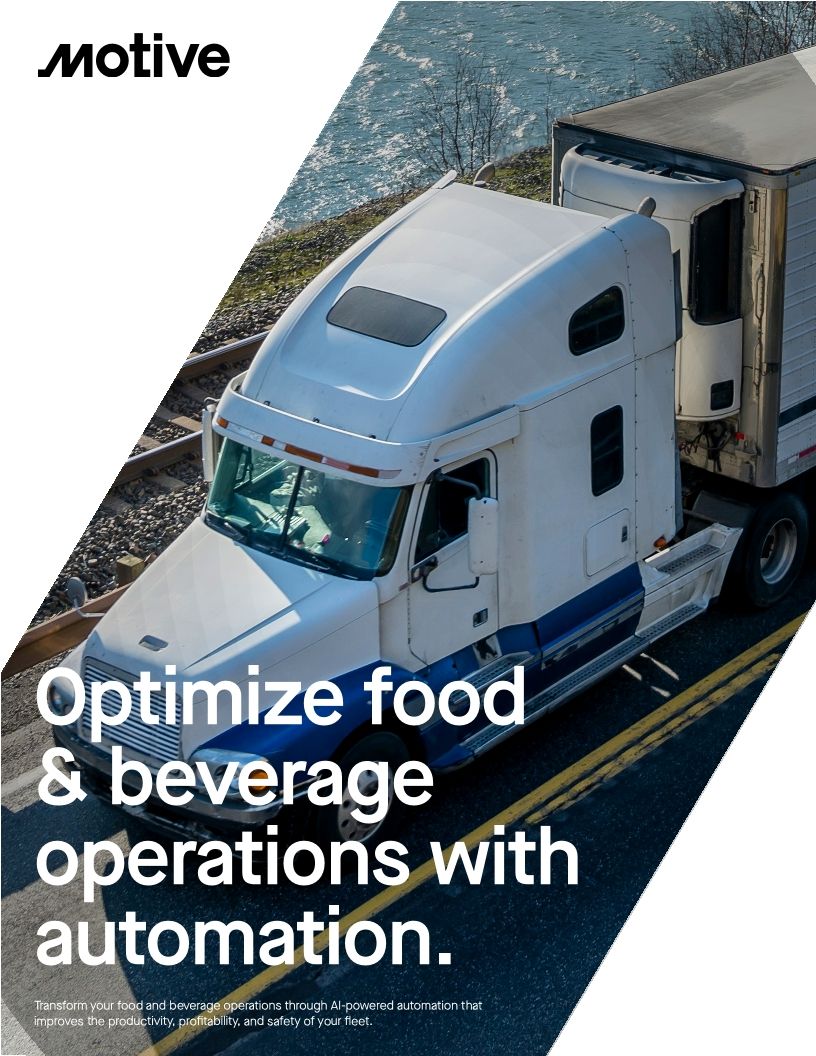 Food & Beverage Solution Overview