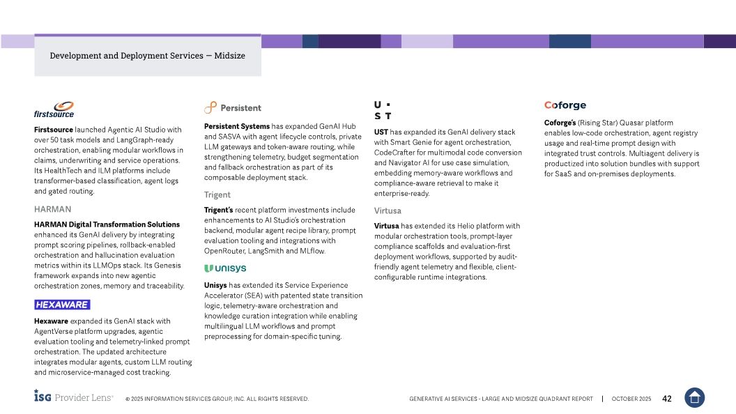 Persistent Systems Named a Leader in 2025 ISG Provider Lens&reg; Generative AI Services