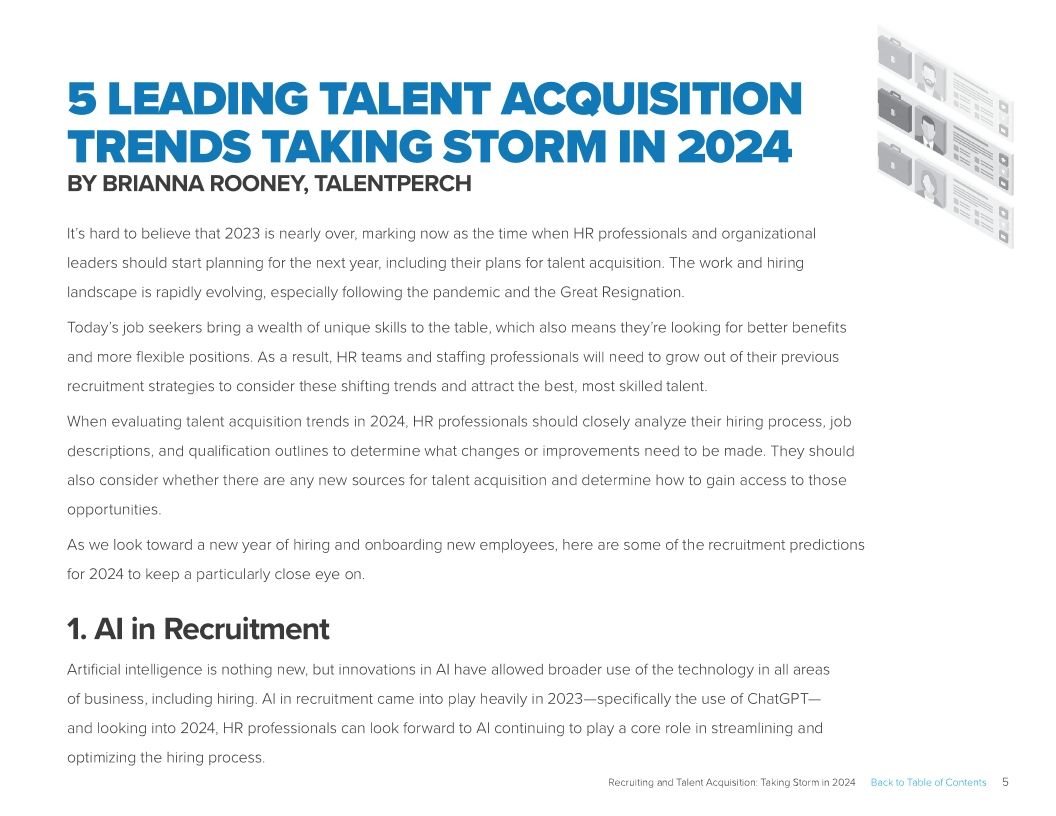 Recruiting & talent acquisition: Taking storm in 2024