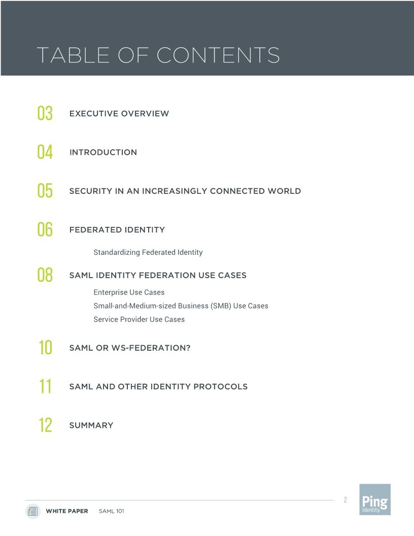 SAML 101 White Paper