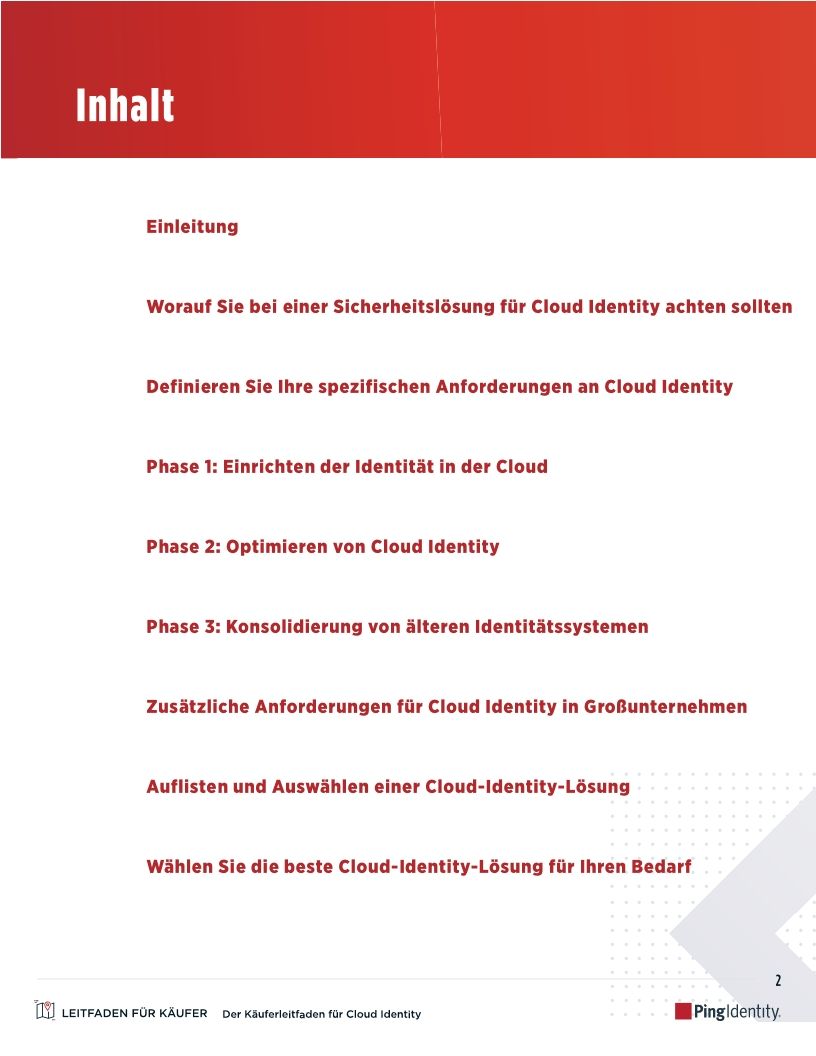 Der Käuferleitfaden für Cloud Identity