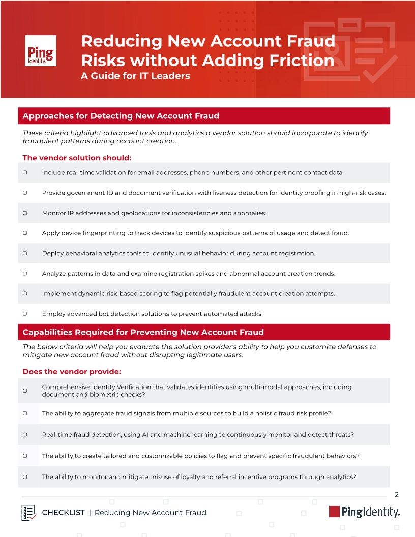 Reducing New Account Fraud Risks without Adding Friction: A Guide for IT Leaders
