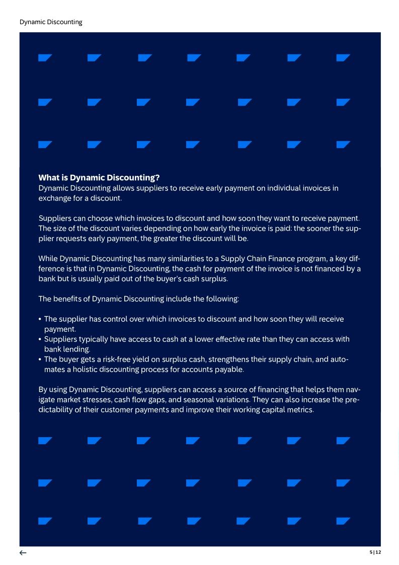 Dynamic Discounting: the key to early payments