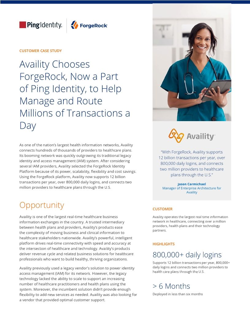 Availity Customer Success Story