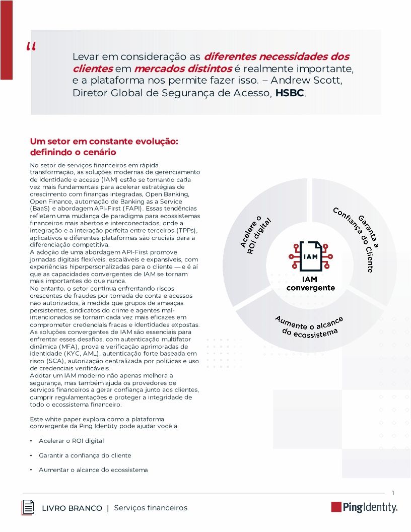 Desbloqueie o poder da identidade digital cont&iacute;nua, segura e escal&aacute;vel nos servi&ccedil;os financeiros