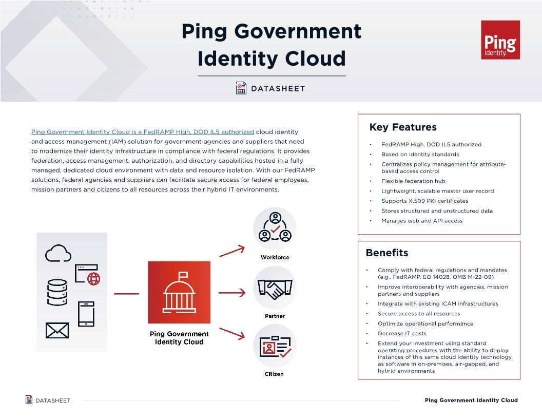 Ping Government Identity Cloud