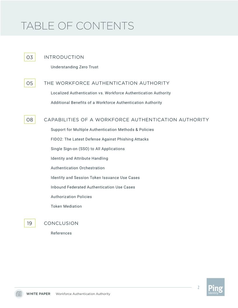 Workforce Authentication Authority