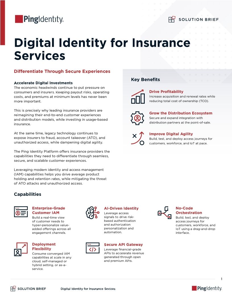 Digital Identity for Insurance Services