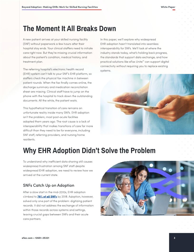 Beyond Adoption: Making EHRs Work for Skilled Nursing Facilities