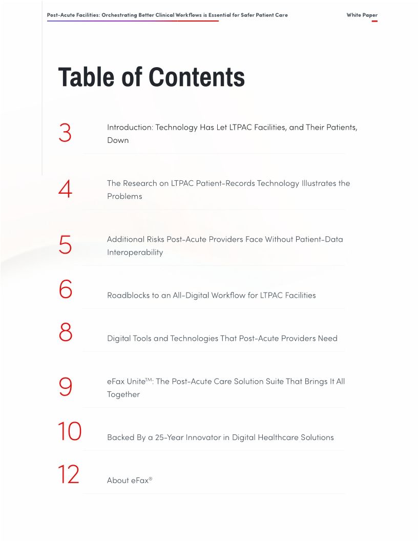 Post-Acute Facilities: Orchestrating Better Clinical Workflows is Essential for Safer Patient Care