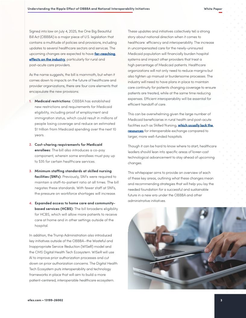 Understanding the Ripple Effect of OBBBA and National Interoperability Initiatives