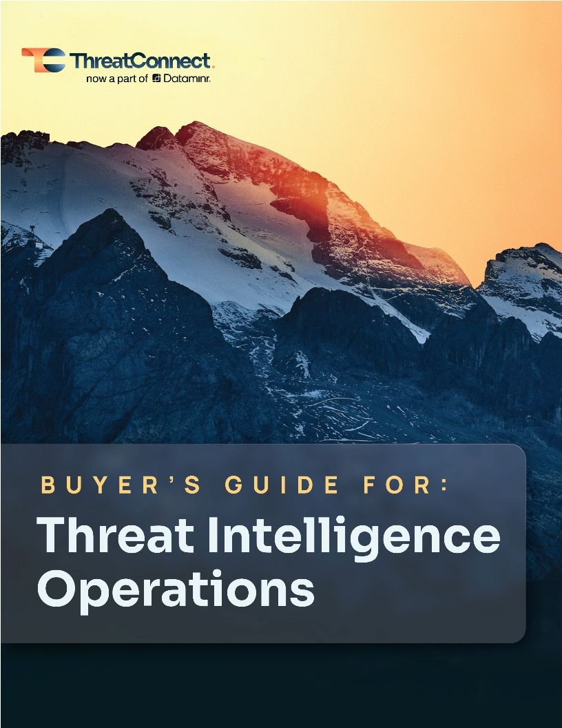 Buyer's Guide for Threat Intelligence Operations