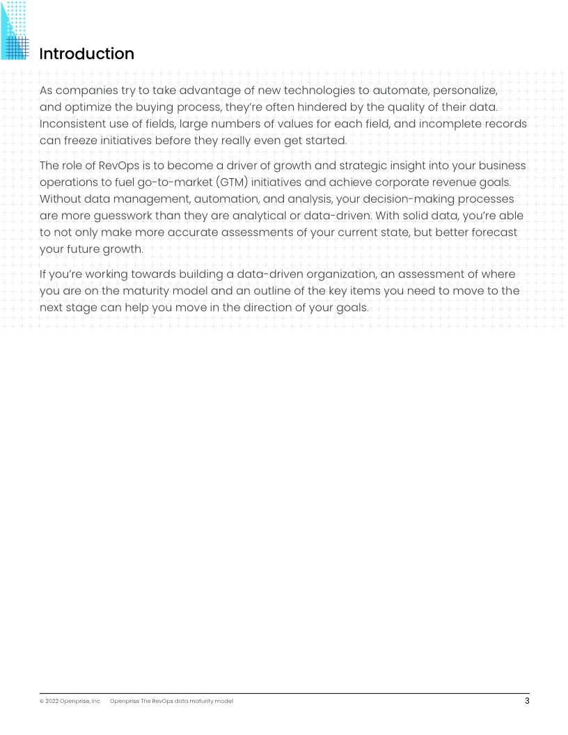 The RevOps data maturity model