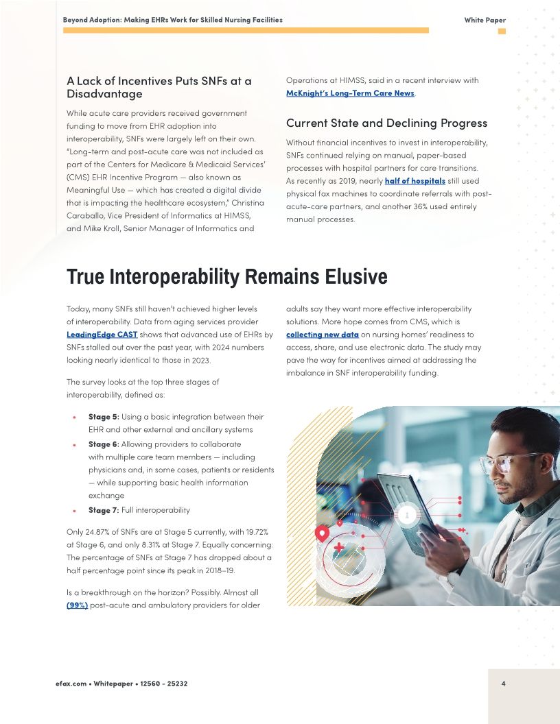 Beyond Adoption: Making EHRs Work for Skilled Nursing Facilities