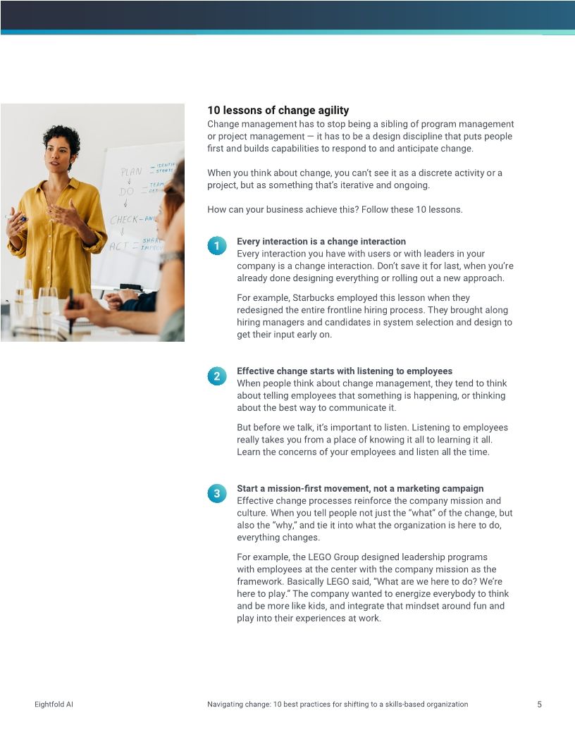 Navigating change: 10 best practices for shifting to a skills-based organization