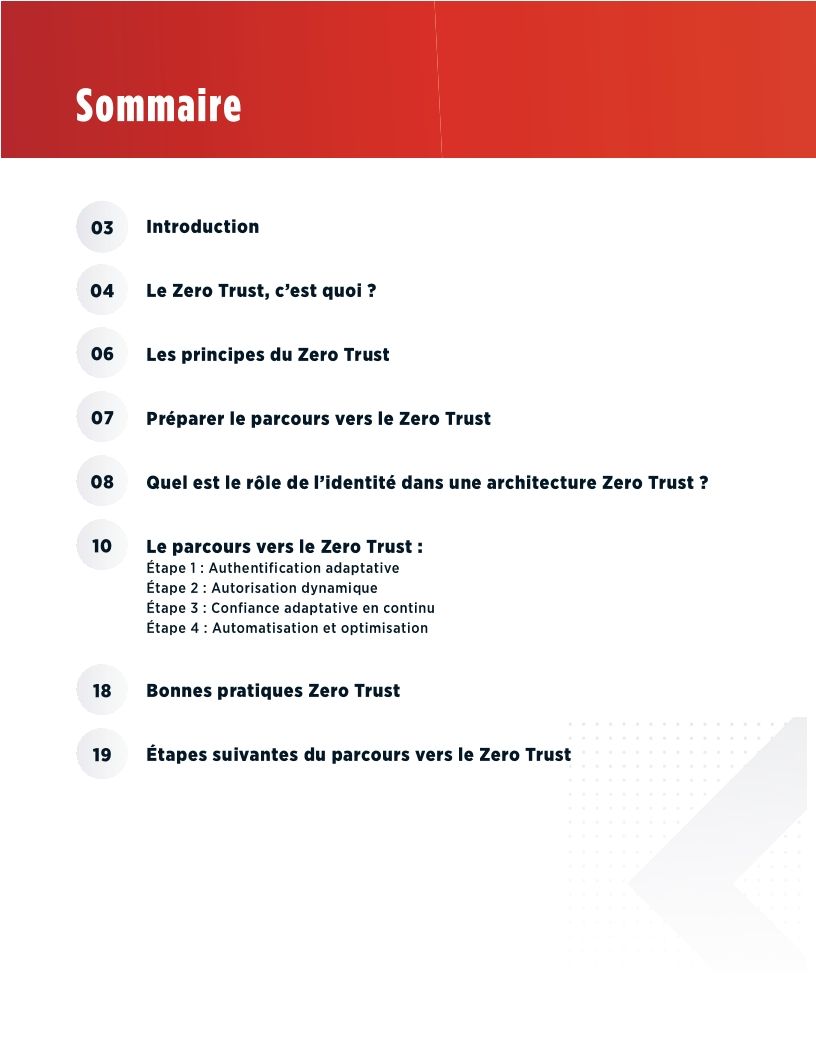 Le parcours vers le Zero Trust
