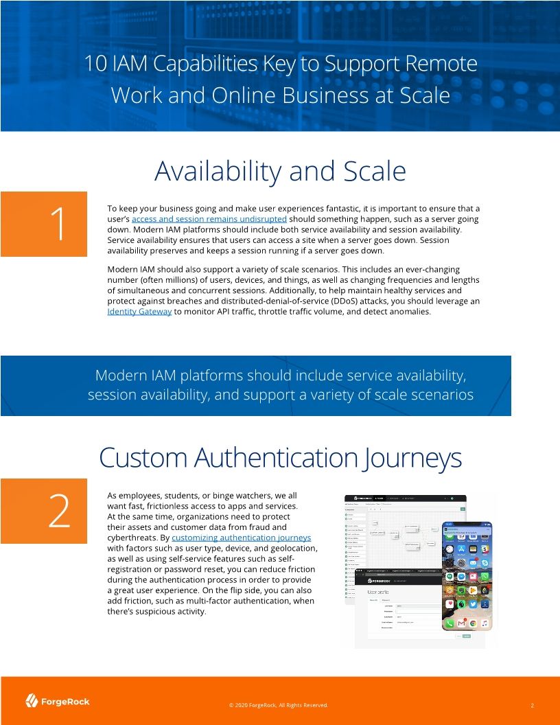 10 IAM Capabilities Key to Support Remote Work and Online Business at Scale