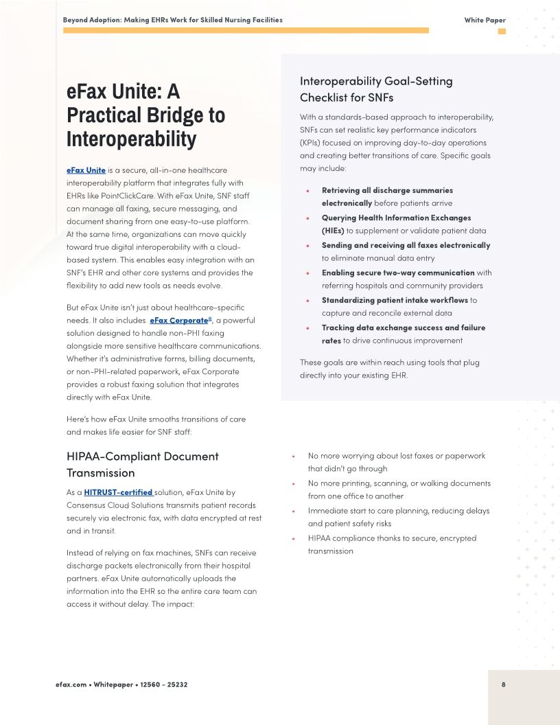 Beyond Adoption: Making EHRs Work for Skilled Nursing Facilities