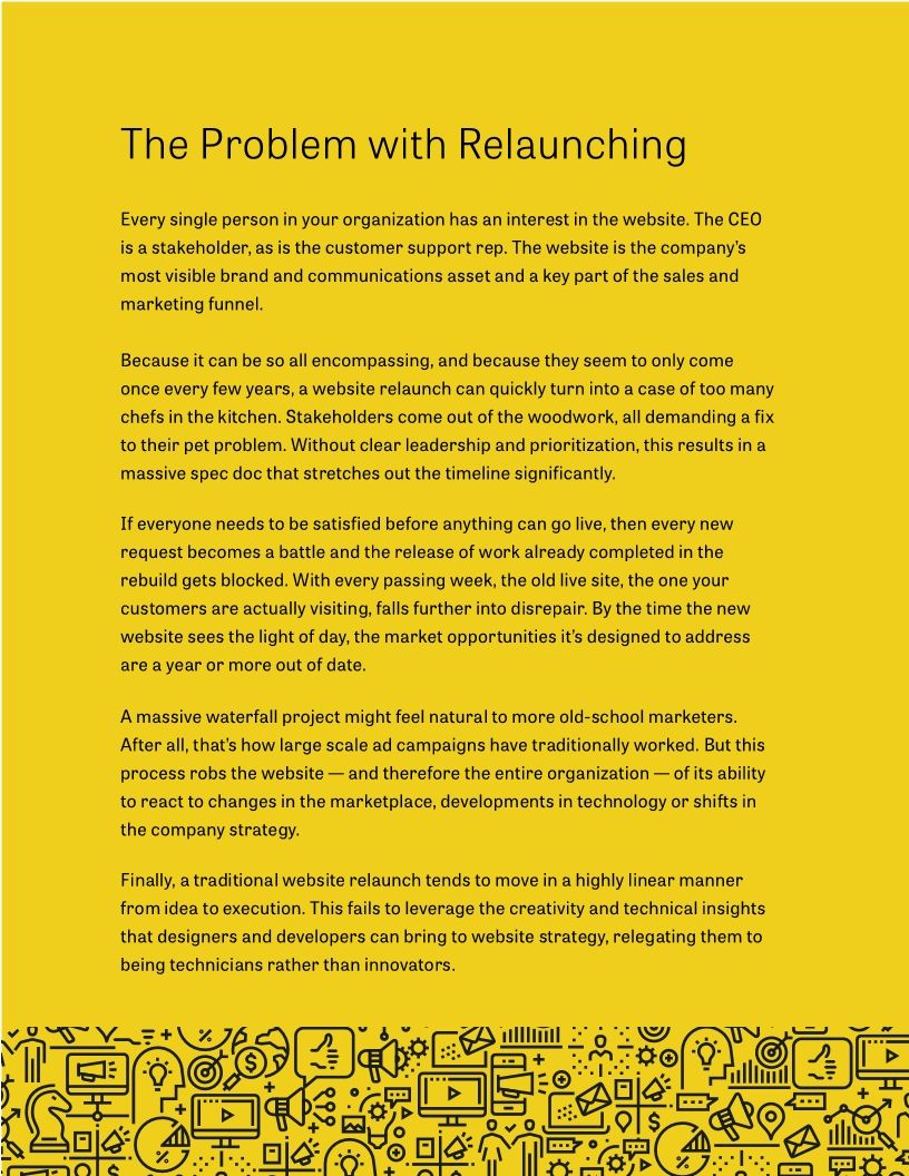 How to Kill the Website Relaunch