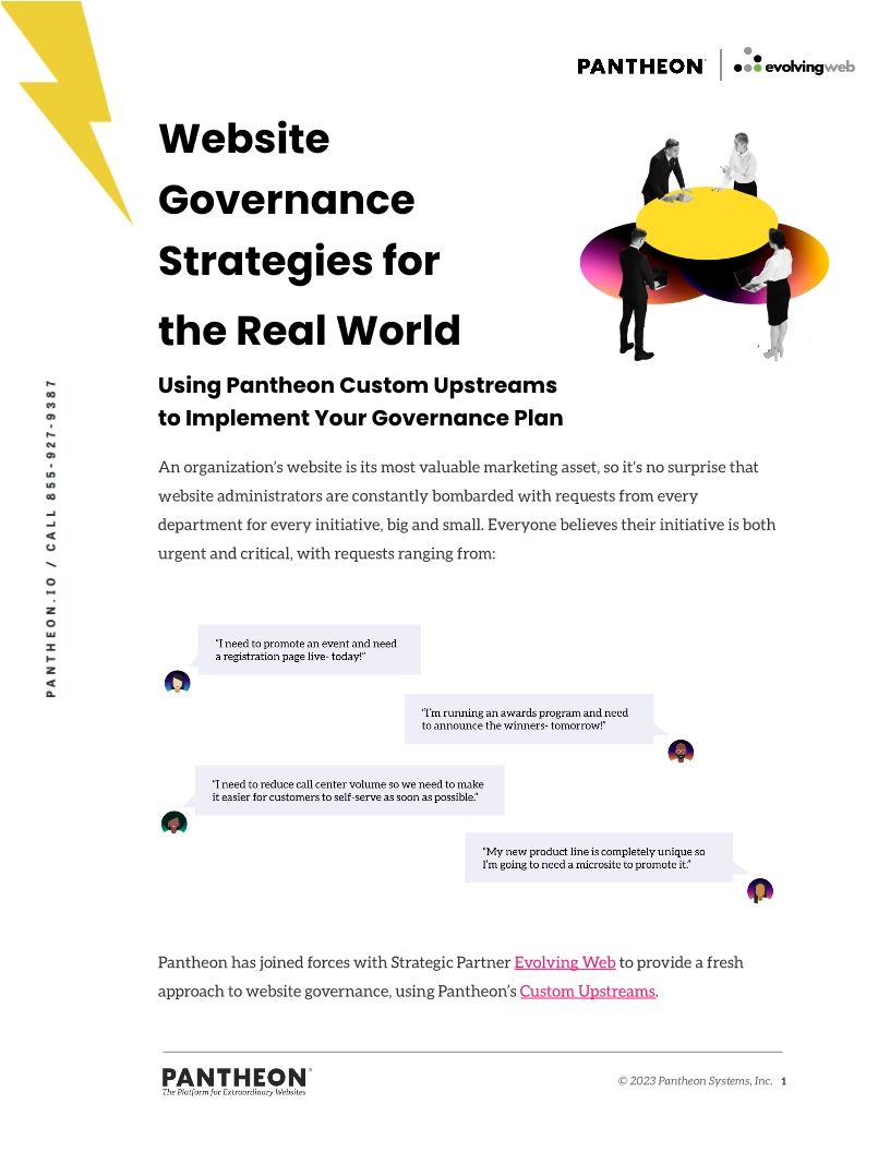 Website Governance Strategies for the Real World