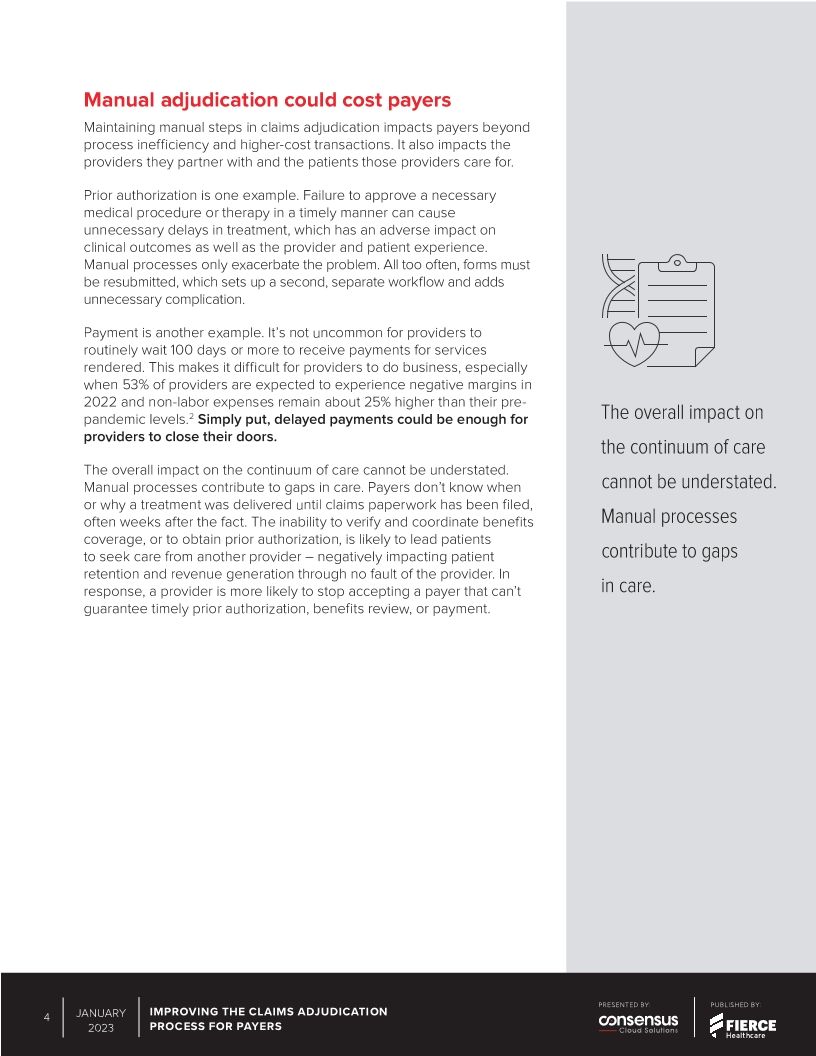 Improving the Claims Adjudication Process for Payers