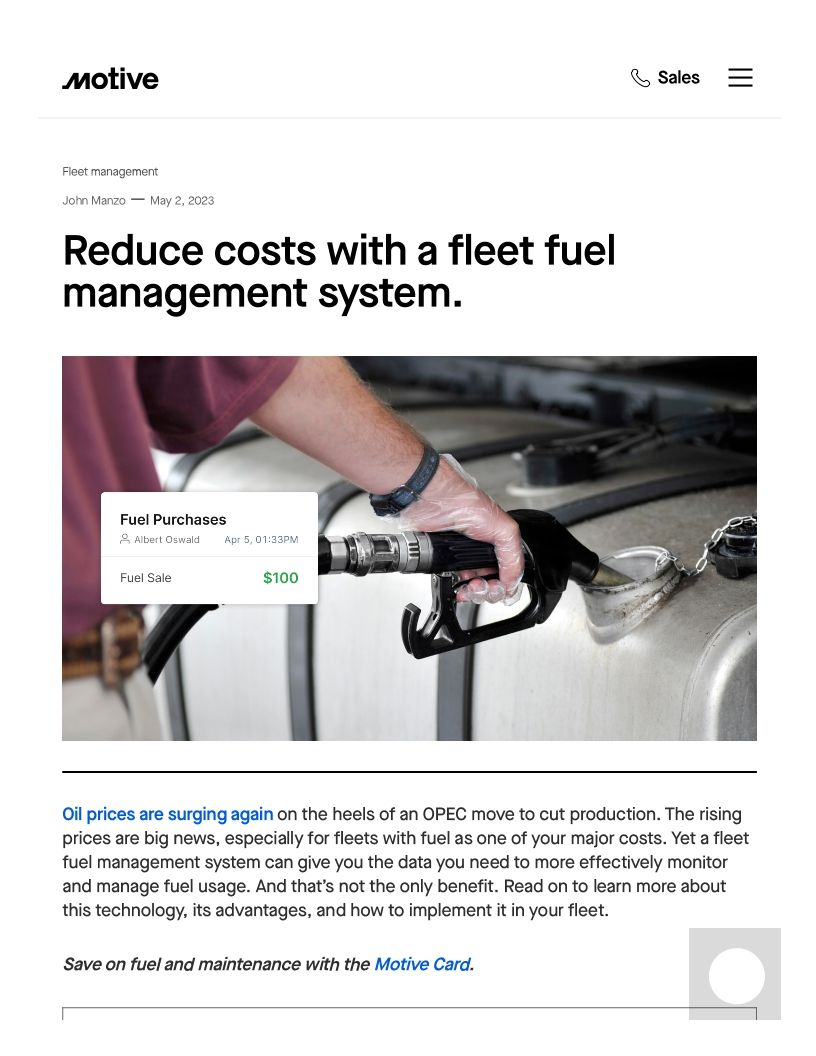 Reduce Costs with a Fleet Management System