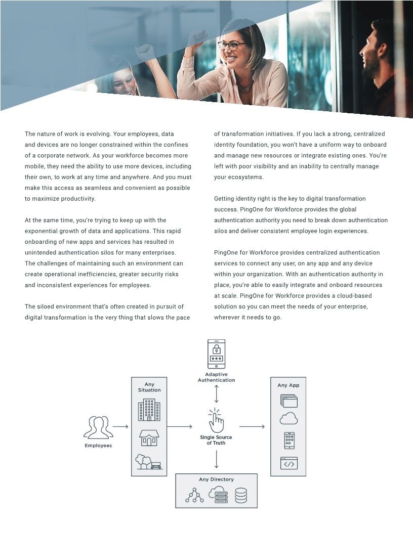 PingOne for Workforce: Cloud Identity for Employees