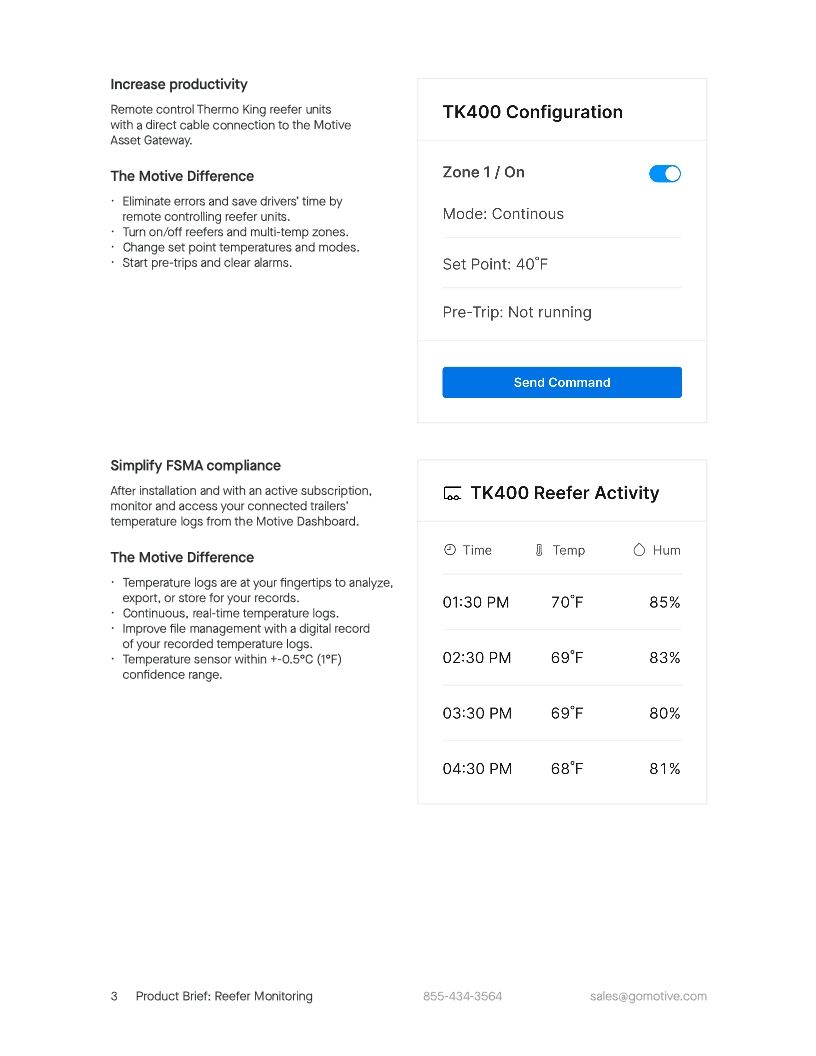 Reefer Monitoring Brief