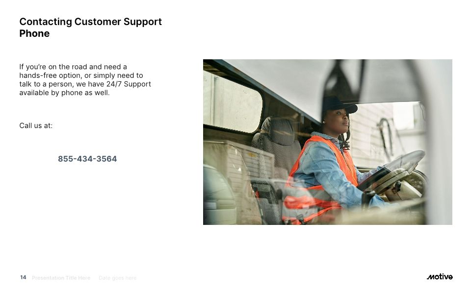 Motive Support Process Onboarding