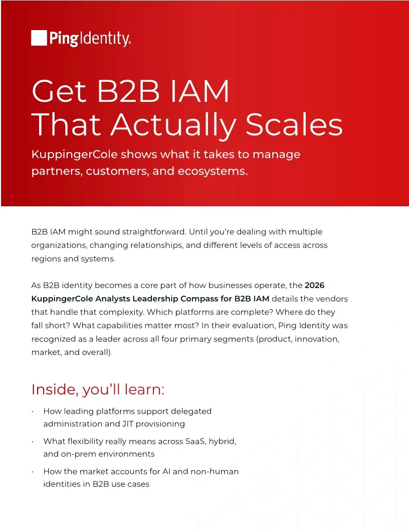 2026 KuppingerCole Analysts Leadership Compass: B2B IAM