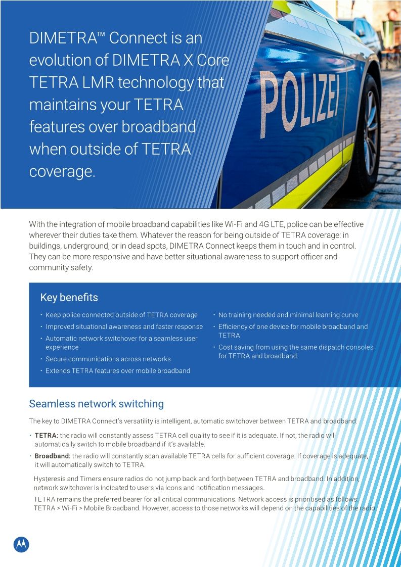 Solution guide for DIMETRA X Core end users - Police