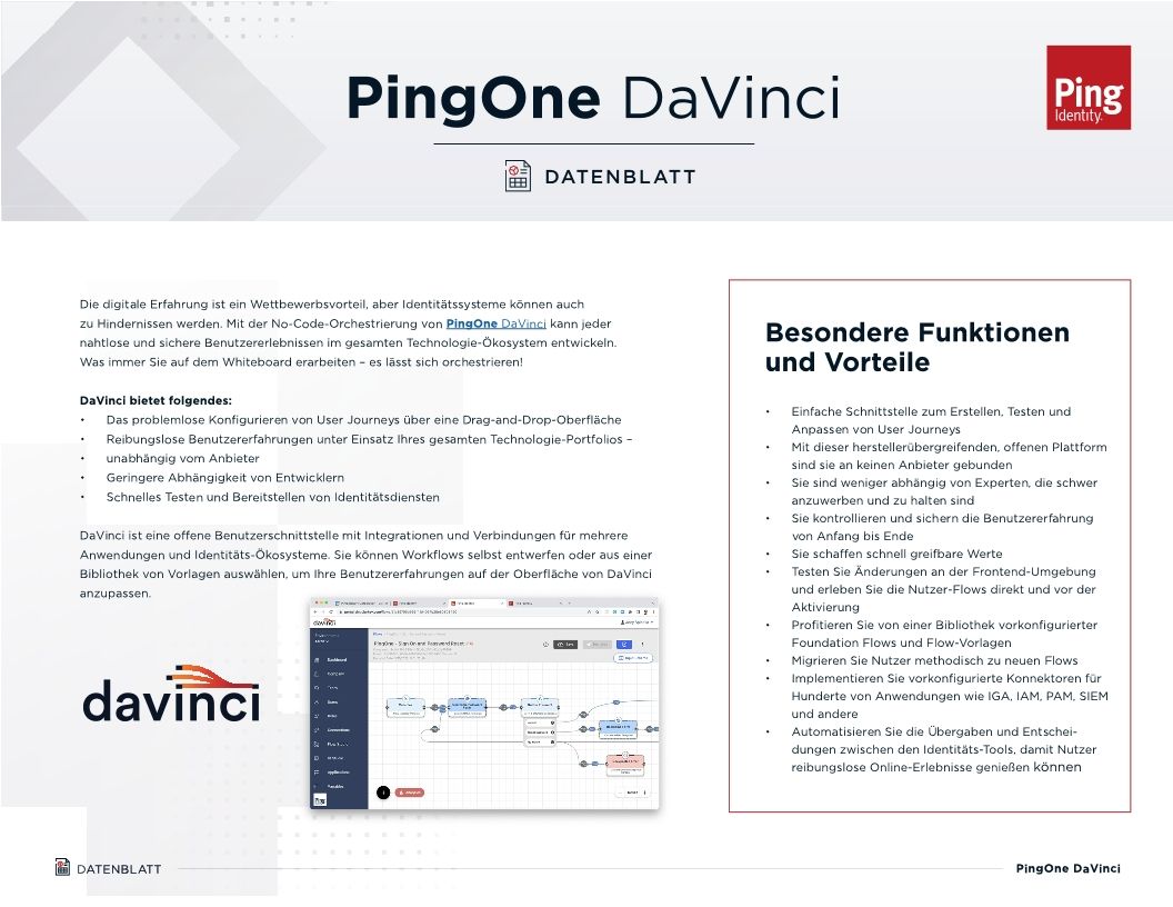 PingOne DaVinci