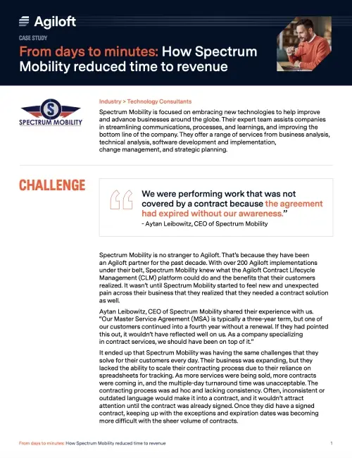 Spectrum Mobility Case Study