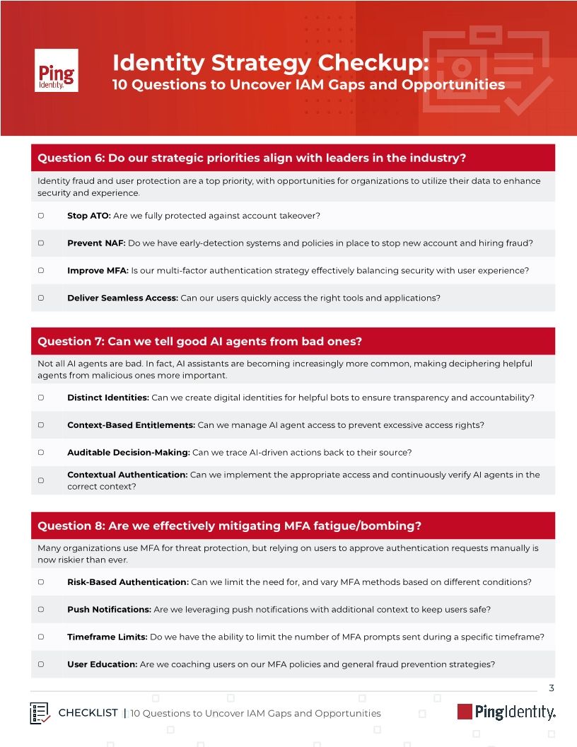 Identity Strategy Checkup