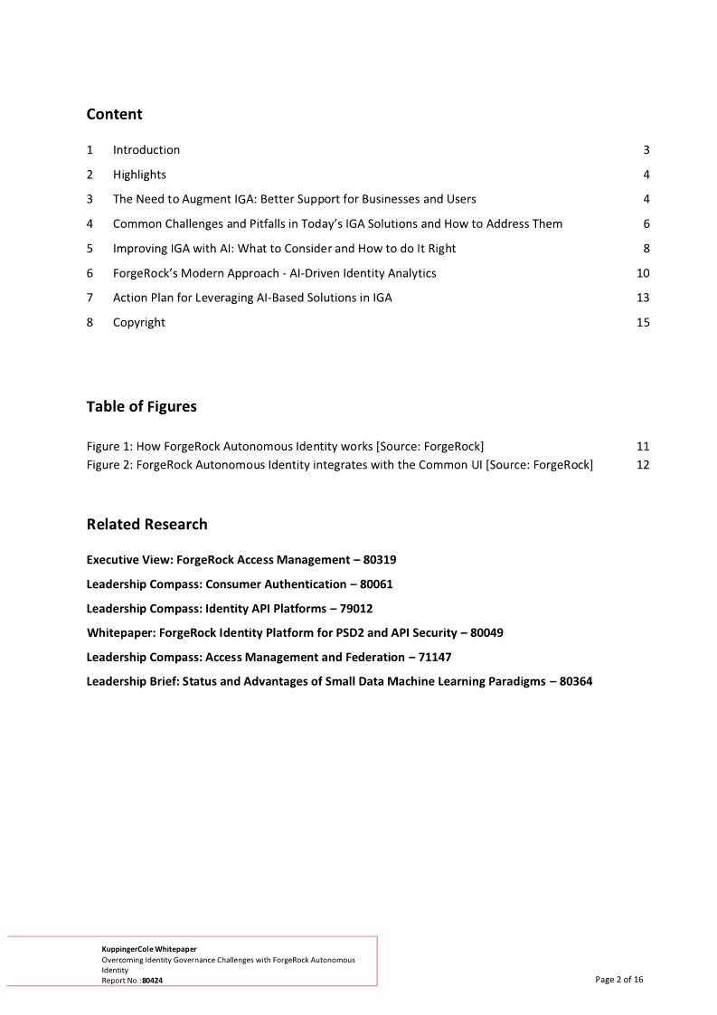KuppingerCole: Overcoming Identity Governance Challenges with ForgeRock Autonomous Identity