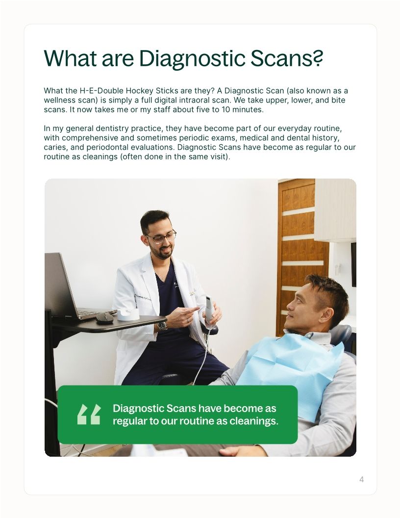Diagnostic Scans: A gateway for more dental treatments
