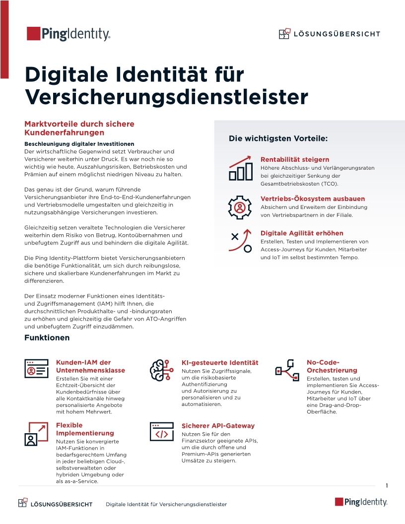 Digitale Identität für Versicherungsdienstleister