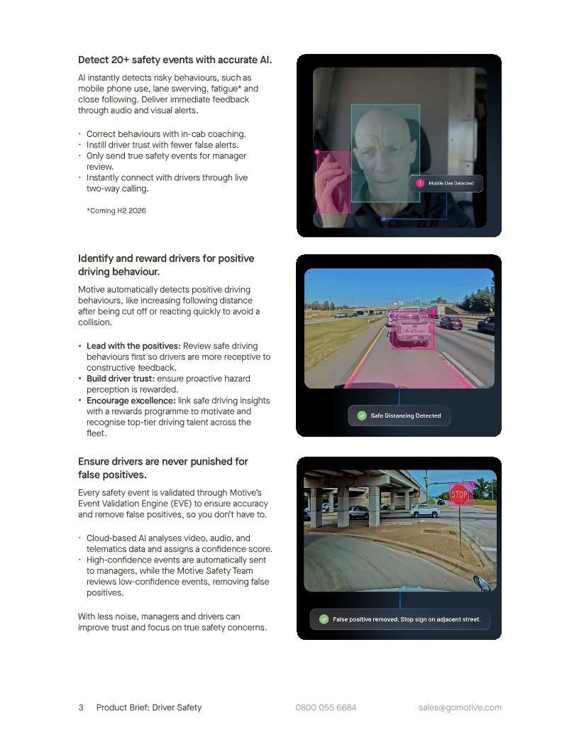 Driver Safety product brief