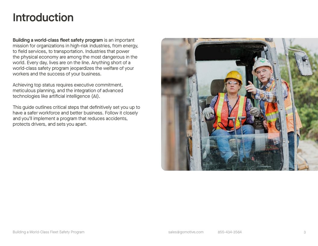 Ultimate guide to building a world-class fleet safety program