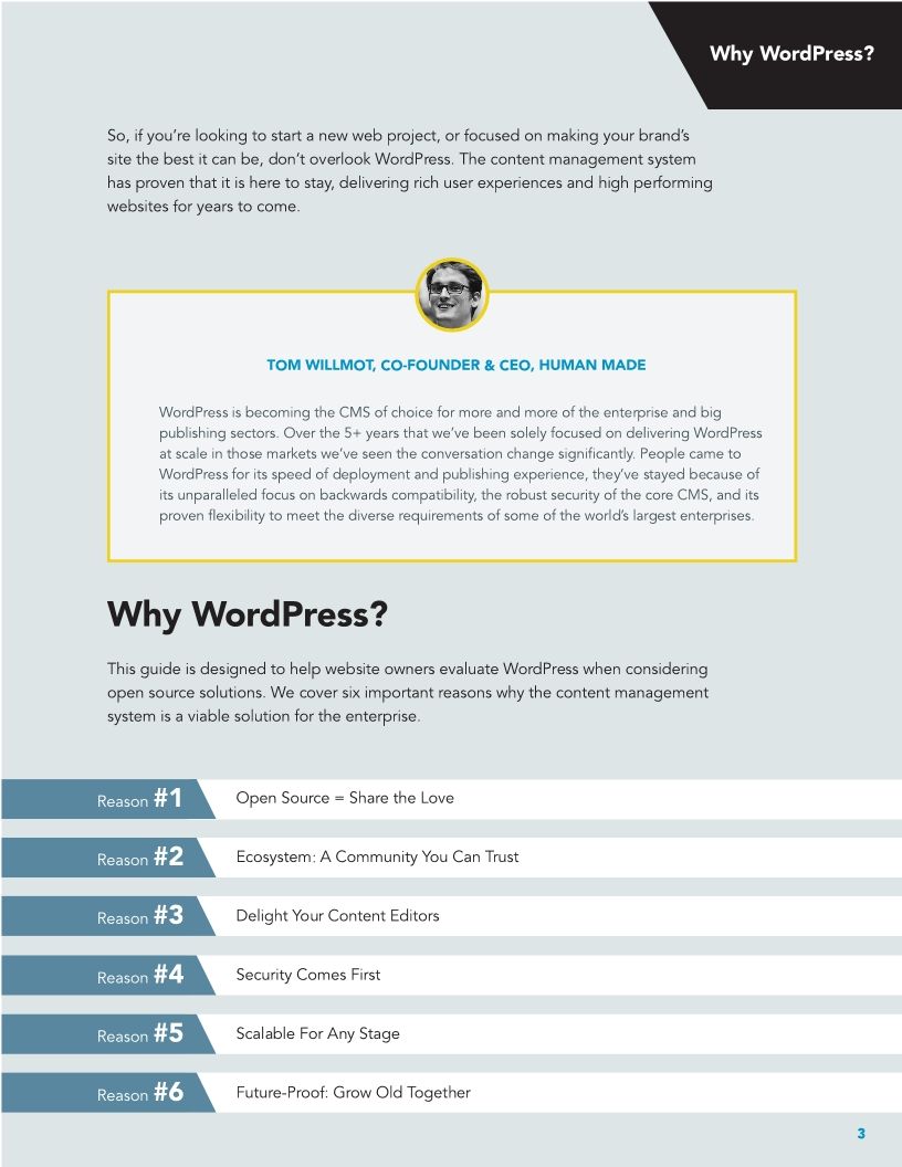 Why WordPress?