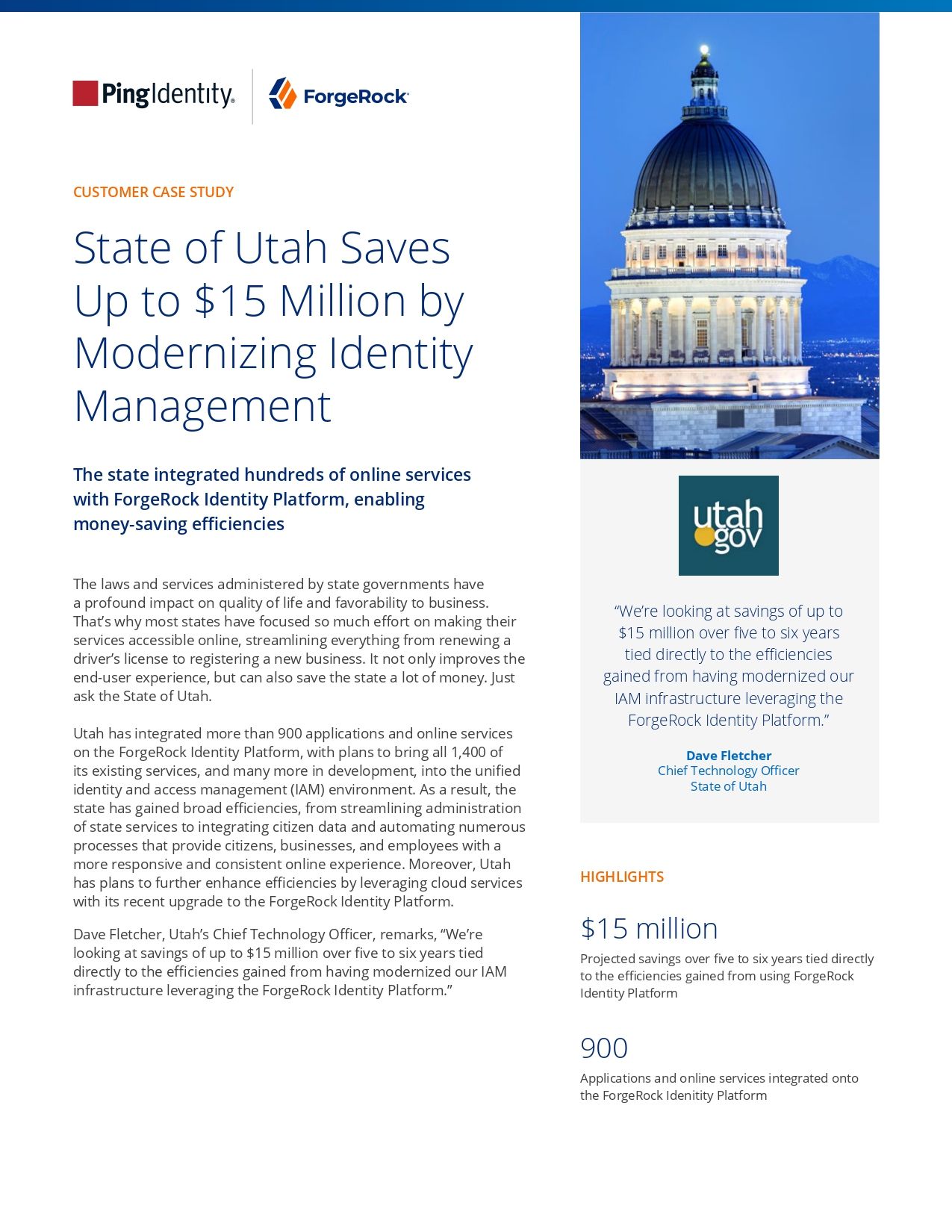 State of Utah Customer Success Story
