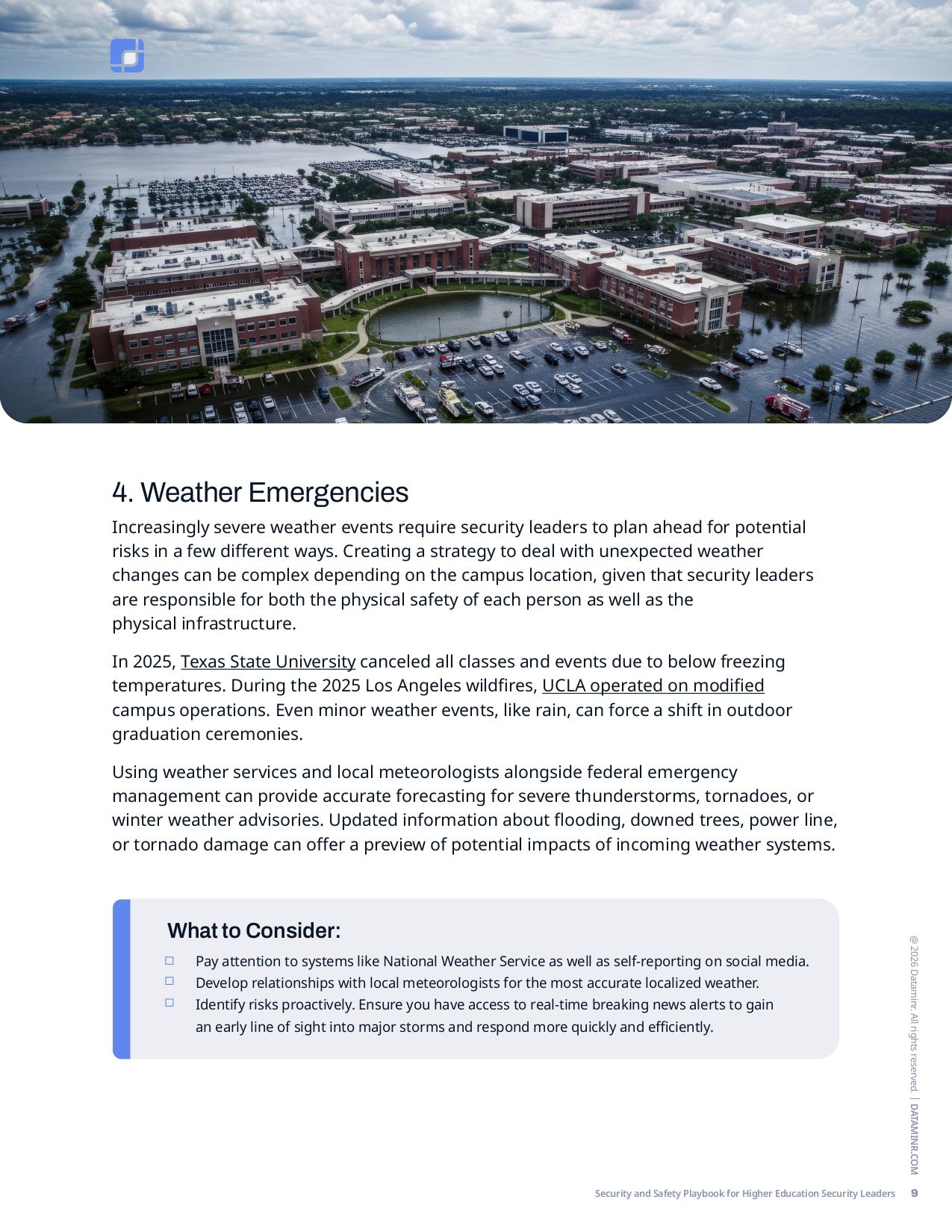 Security and Safety Playbook for Higher Education Security Leaders