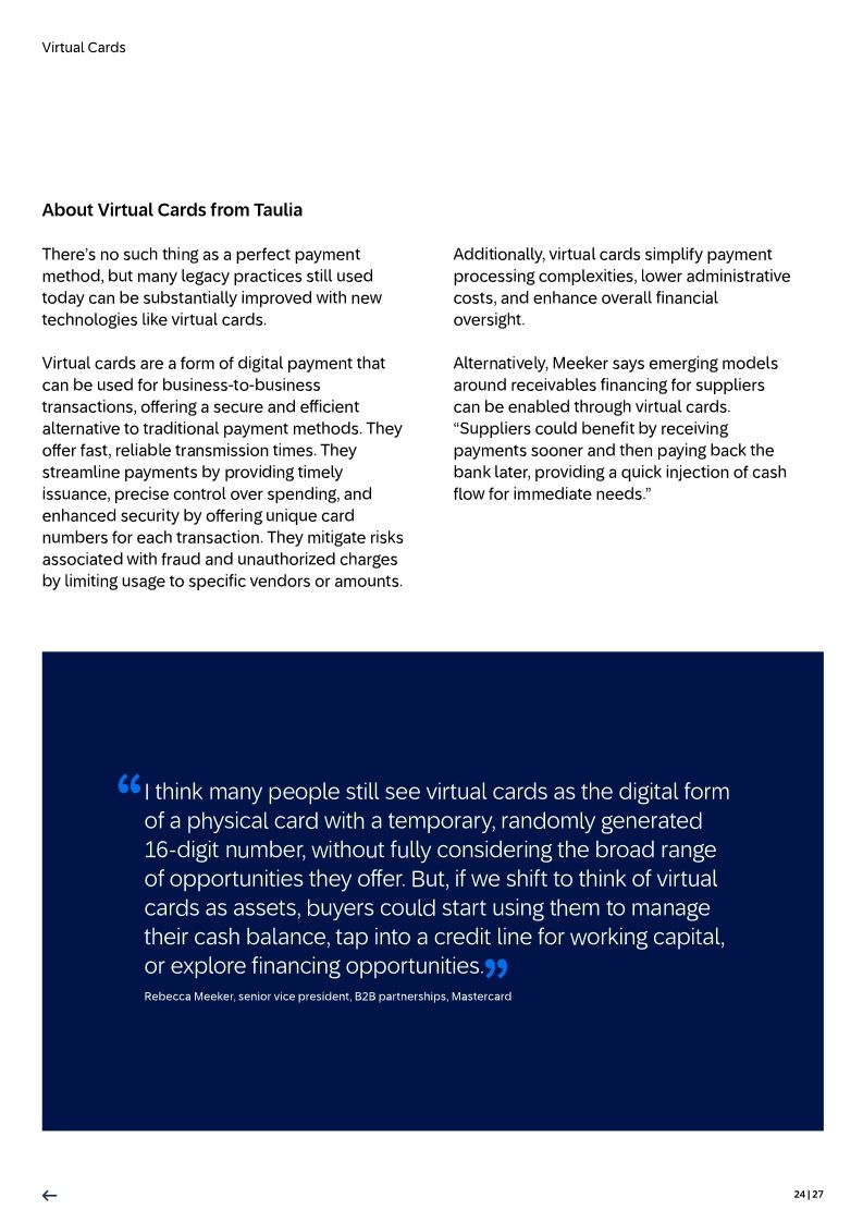 Uncover suppliers’ perspectives on payments: Learn how SAP Taulia Virtual Cards can revolutionize B2B payments