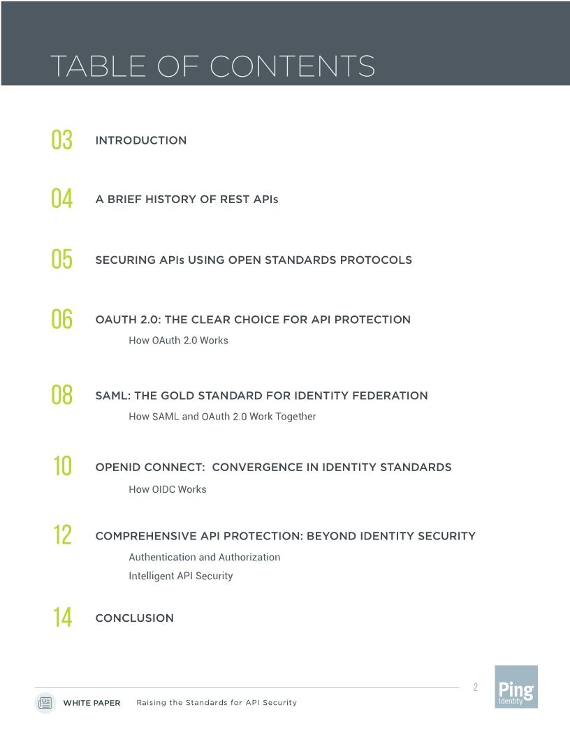 Raising the Standards for API Security